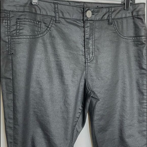 Allen B by Allen Schwartz Faux Leather Jeans SZ 14 - Picture 3 of 6